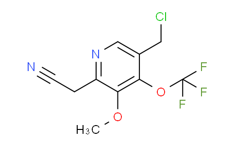 5-(Chloromethyl)-3-methoxy-4-(trifluoromethoxy)pyridine-2-acetonitrile