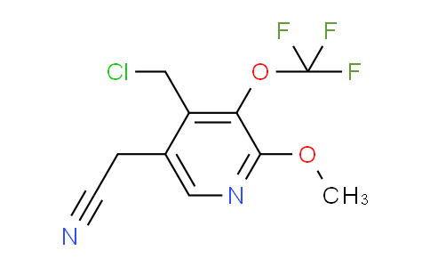 4-(Chloromethyl)-2-methoxy-3-(trifluoromethoxy)pyridine-5-acetonitrile