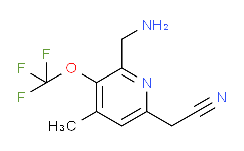 2-(Aminomethyl)-4-methyl-3-(trifluoromethoxy)pyridine-6-acetonitrile