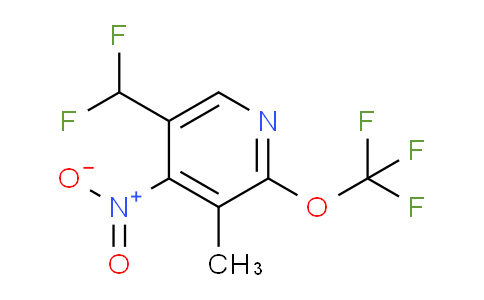 5-(Difluoromethyl)-3-methyl-4-nitro-2-(trifluoromethoxy)pyridine