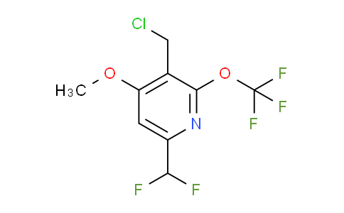 3-(Chloromethyl)-6-(difluoromethyl)-4-methoxy-2-(trifluoromethoxy)pyridine