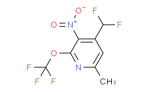 4-(Difluoromethyl)-6-methyl-3-nitro-2-(trifluoromethoxy)pyridine