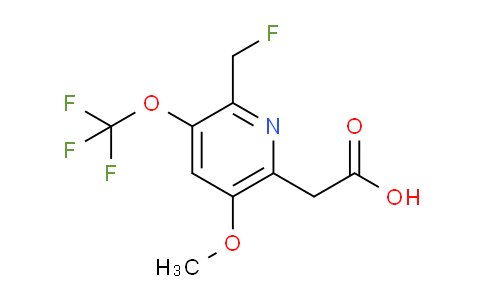 2-(Fluoromethyl)-5-methoxy-3-(trifluoromethoxy)pyridine-6-acetic acid