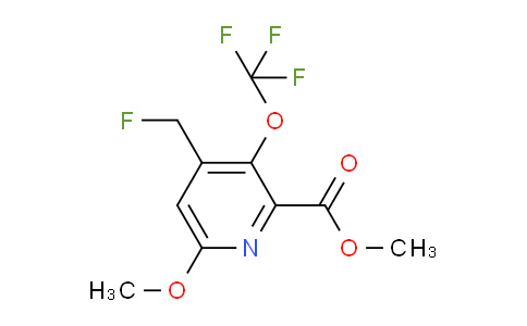 Methyl 4-(fluoromethyl)-6-methoxy-3-(trifluoromethoxy)pyridine-2-carboxylate