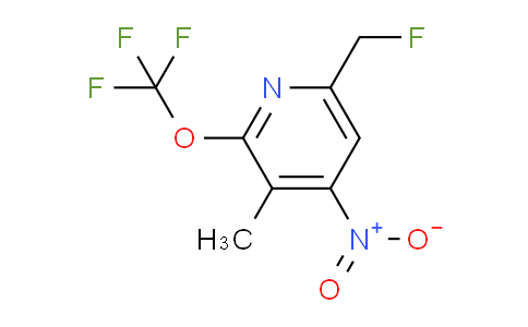 6-(Fluoromethyl)-3-methyl-4-nitro-2-(trifluoromethoxy)pyridine