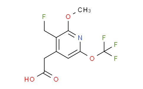 3-(Fluoromethyl)-2-methoxy-6-(trifluoromethoxy)pyridine-4-acetic acid