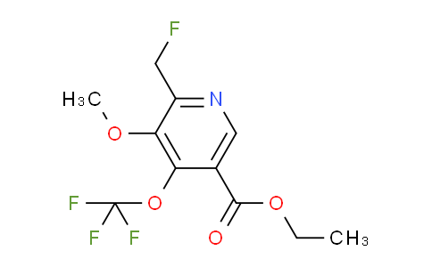 Ethyl 2-(fluoromethyl)-3-methoxy-4-(trifluoromethoxy)pyridine-5-carboxylate