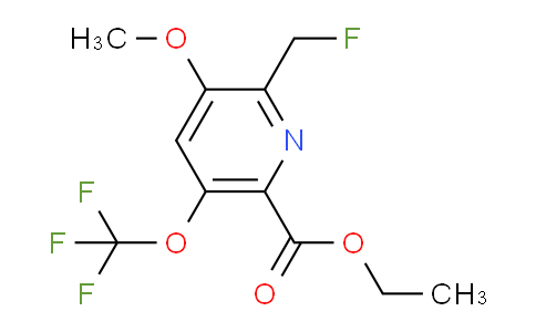 Ethyl 2-(fluoromethyl)-3-methoxy-5-(trifluoromethoxy)pyridine-6-carboxylate