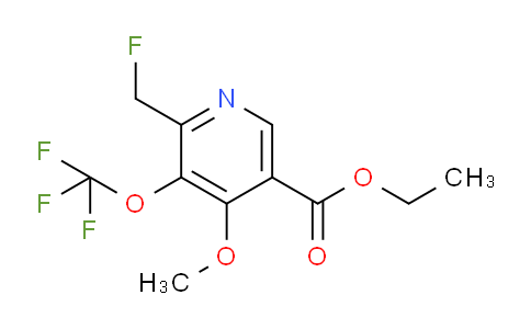 Ethyl 2-(fluoromethyl)-4-methoxy-3-(trifluoromethoxy)pyridine-5-carboxylate