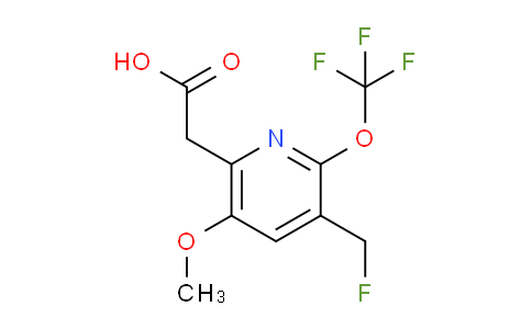 3-(Fluoromethyl)-5-methoxy-2-(trifluoromethoxy)pyridine-6-acetic acid