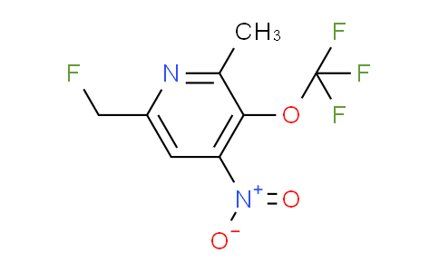 6-(Fluoromethyl)-2-methyl-4-nitro-3-(trifluoromethoxy)pyridine