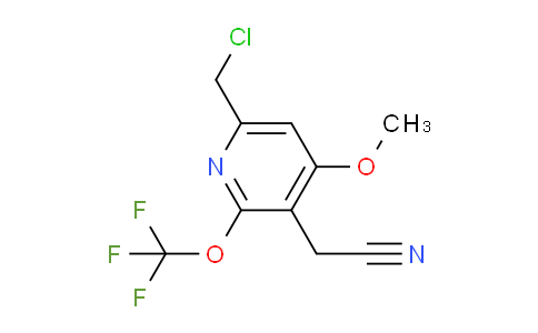 6-(Chloromethyl)-4-methoxy-2-(trifluoromethoxy)pyridine-3-acetonitrile