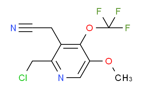 2-(Chloromethyl)-5-methoxy-4-(trifluoromethoxy)pyridine-3-acetonitrile