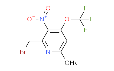 2-(Bromomethyl)-6-methyl-3-nitro-4-(trifluoromethoxy)pyridine