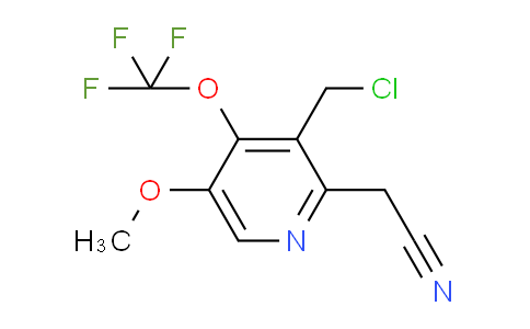 3-(Chloromethyl)-5-methoxy-4-(trifluoromethoxy)pyridine-2-acetonitrile