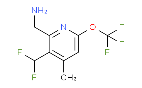 2-(Aminomethyl)-3-(difluoromethyl)-4-methyl-6-(trifluoromethoxy)pyridine