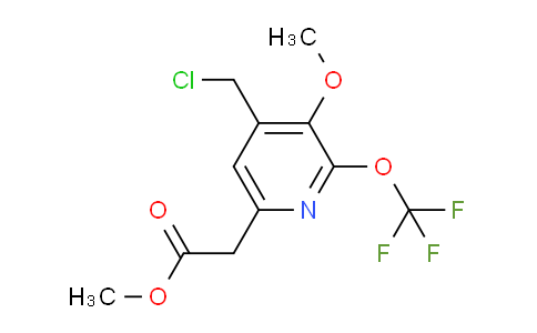 Methyl 4-(chloromethyl)-3-methoxy-2-(trifluoromethoxy)pyridine-6-acetate