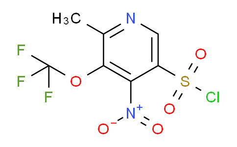 2-Methyl-4-nitro-3-(trifluoromethoxy)pyridine-5-sulfonyl chloride