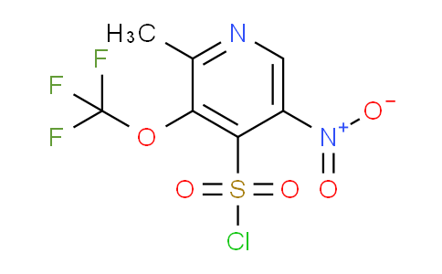 2-Methyl-5-nitro-3-(trifluoromethoxy)pyridine-4-sulfonyl chloride