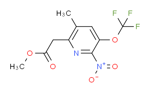 AM148725 | 1805223-27-1 | Methyl 5-methyl-2-nitro-3-(trifluoromethoxy)pyridine-6-acetate