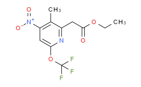 Ethyl 3-methyl-4-nitro-6-(trifluoromethoxy)pyridine-2-acetate