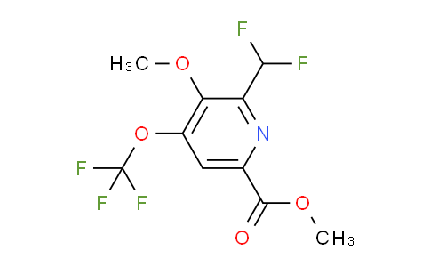 Methyl 2-(difluoromethyl)-3-methoxy-4-(trifluoromethoxy)pyridine-6-carboxylate