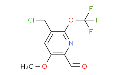 3-(Chloromethyl)-5-methoxy-2-(trifluoromethoxy)pyridine-6-carboxaldehyde