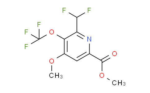 AM148774 | 1806019-21-5 | Methyl 2-(difluoromethyl)-4-methoxy-3-(trifluoromethoxy)pyridine-6-carboxylate