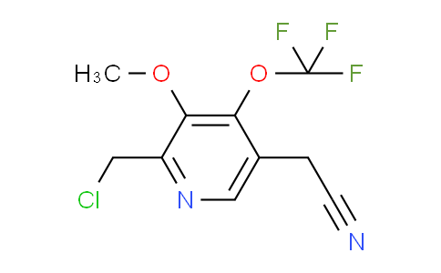 2-(Chloromethyl)-3-methoxy-4-(trifluoromethoxy)pyridine-5-acetonitrile