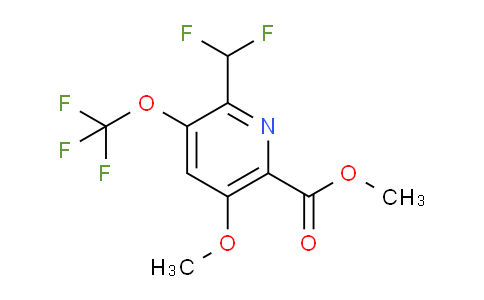 Methyl 2-(difluoromethyl)-5-methoxy-3-(trifluoromethoxy)pyridine-6-carboxylate