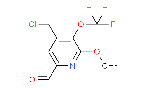 4-(Chloromethyl)-2-methoxy-3-(trifluoromethoxy)pyridine-6-carboxaldehyde