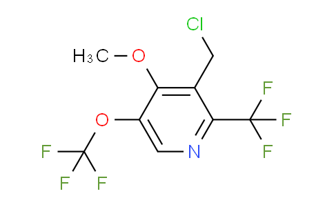 3-(Chloromethyl)-4-methoxy-5-(trifluoromethoxy)-2-(trifluoromethyl)pyridine