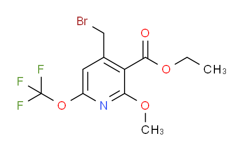 Ethyl 4-(bromomethyl)-2-methoxy-6-(trifluoromethoxy)pyridine-3-carboxylate