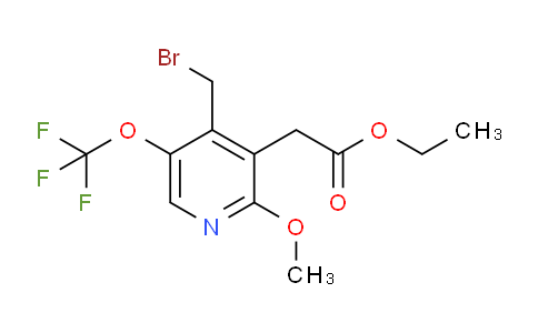 Ethyl 4-(bromomethyl)-2-methoxy-5-(trifluoromethoxy)pyridine-3-acetate