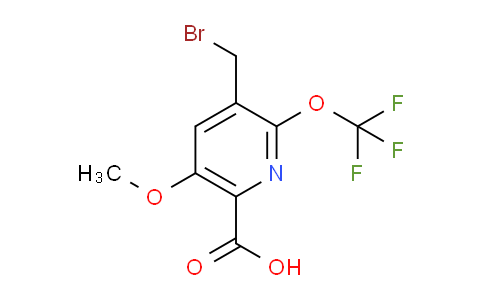3-(Bromomethyl)-5-methoxy-2-(trifluoromethoxy)pyridine-6-carboxylic acid