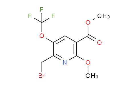 Methyl 2-(bromomethyl)-6-methoxy-3-(trifluoromethoxy)pyridine-5-carboxylate