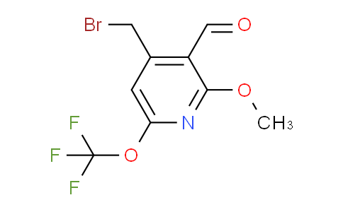 4-(Bromomethyl)-2-methoxy-6-(trifluoromethoxy)pyridine-3-carboxaldehyde