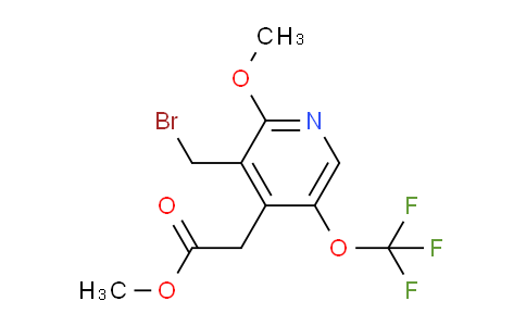 Methyl 3-(bromomethyl)-2-methoxy-5-(trifluoromethoxy)pyridine-4-acetate