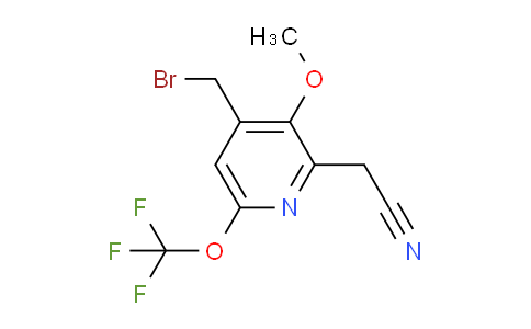 4-(Bromomethyl)-3-methoxy-6-(trifluoromethoxy)pyridine-2-acetonitrile