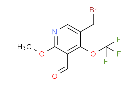 5-(Bromomethyl)-2-methoxy-4-(trifluoromethoxy)pyridine-3-carboxaldehyde