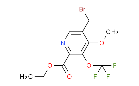 Ethyl 5-(bromomethyl)-4-methoxy-3-(trifluoromethoxy)pyridine-2-carboxylate