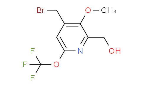 4-(Bromomethyl)-3-methoxy-6-(trifluoromethoxy)pyridine-2-methanol