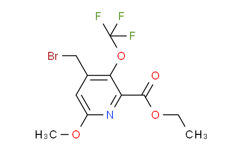 Ethyl 4-(bromomethyl)-6-methoxy-3-(trifluoromethoxy)pyridine-2-carboxylate