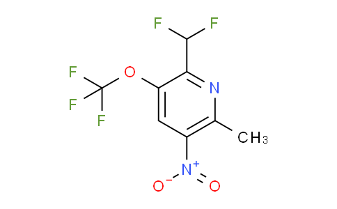 2-(Difluoromethyl)-6-methyl-5-nitro-3-(trifluoromethoxy)pyridine