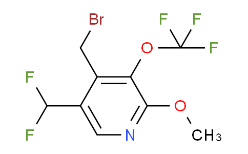 4-(Bromomethyl)-5-(difluoromethyl)-2-methoxy-3-(trifluoromethoxy)pyridine