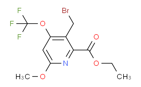 Ethyl 3-(bromomethyl)-6-methoxy-4-(trifluoromethoxy)pyridine-2-carboxylate