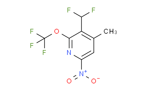 3-(Difluoromethyl)-4-methyl-6-nitro-2-(trifluoromethoxy)pyridine