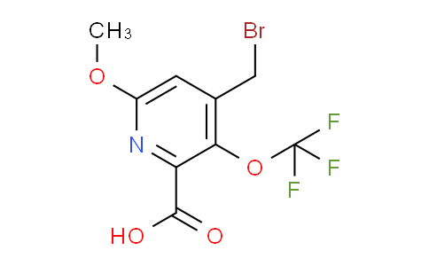 4-(Bromomethyl)-6-methoxy-3-(trifluoromethoxy)pyridine-2-carboxylic acid