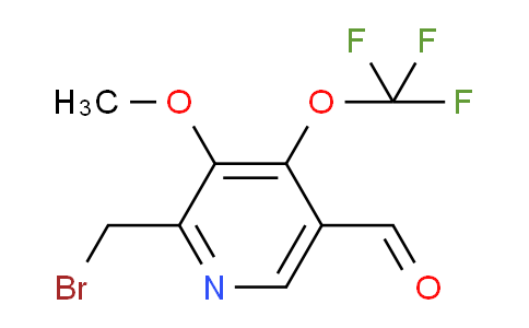 2-(Bromomethyl)-3-methoxy-4-(trifluoromethoxy)pyridine-5-carboxaldehyde