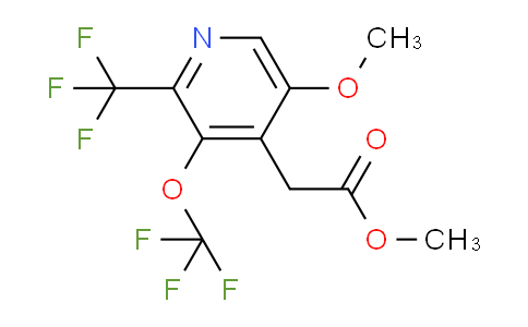 Methyl 5-methoxy-3-(trifluoromethoxy)-2-(trifluoromethyl)pyridine-4-acetate